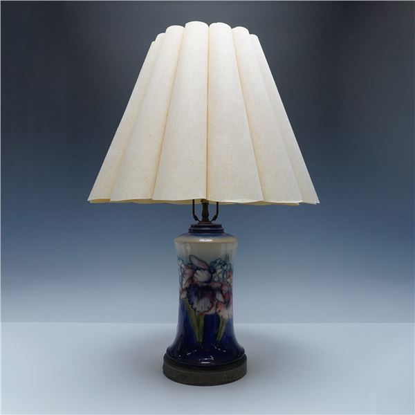 Moorcroft Pottery Table Lamp, Iris