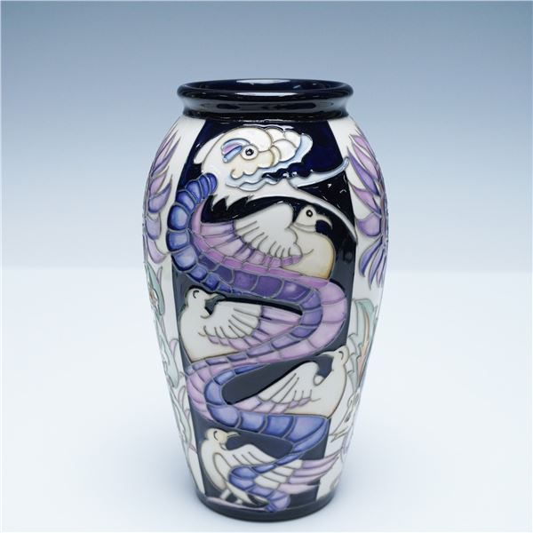 Moorcroft Pottery Vase, William De Morgan Enchantment, Signed Emma Bossons