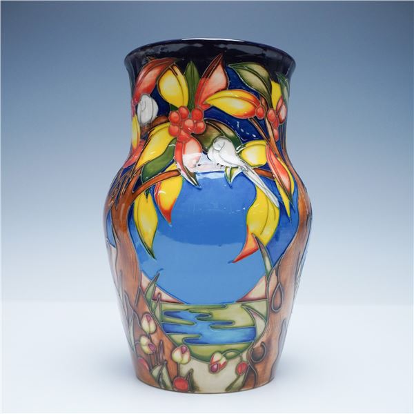 Moorcroft Pottery Vase, Aquitaine, Signed by Emma Bossons