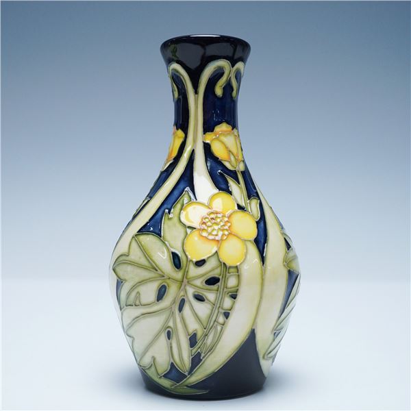 Moorcroft Pottery Vase, Buttercup Meadow, Signed by Paul Hilditch