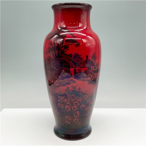 Royal Doulton Flambe Landscape Vase