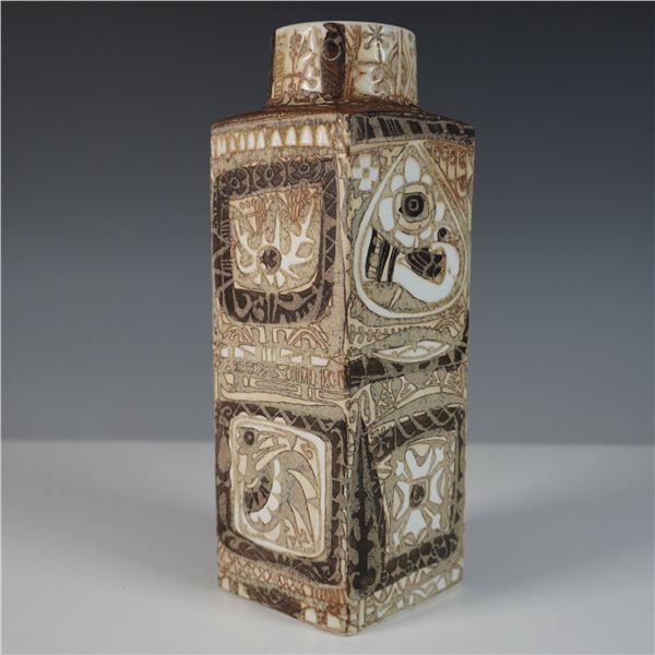 Royal Copenhagen Baca Faience Square Vase