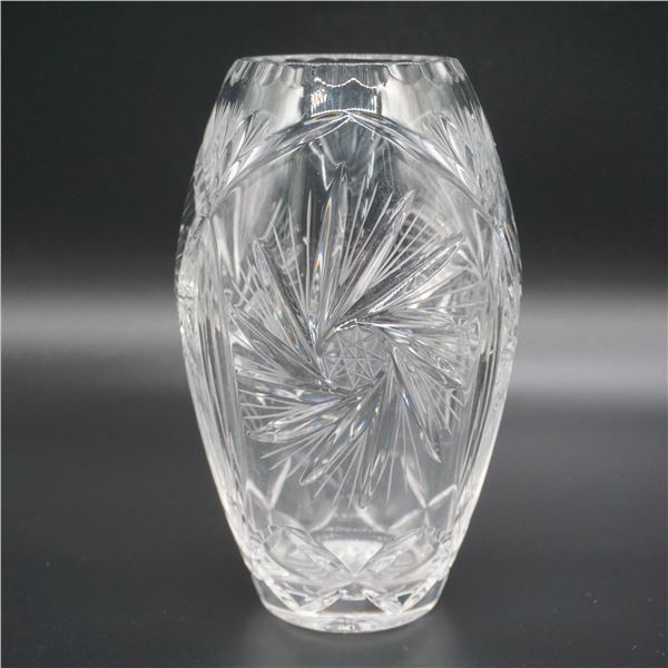Cut Glass Vase, Starburst