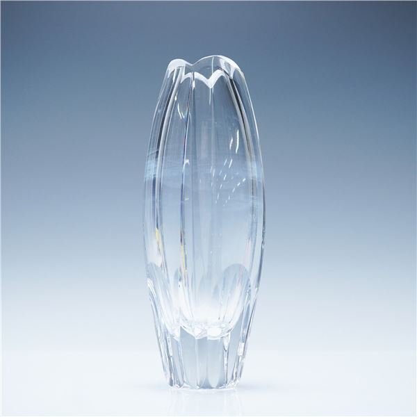 Stephens Crystal Fluted Crystal Vase