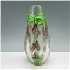 Image 1 : Art Glass Vase with Floral Design