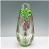 Image 2 : Art Glass Vase with Floral Design