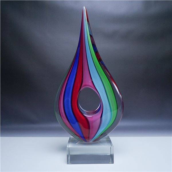 Formia Murano Signed Limited Edition Art Glass Sculpture
