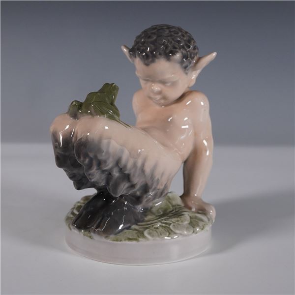 Royal Copenhagen Figurine, Faun with Frog