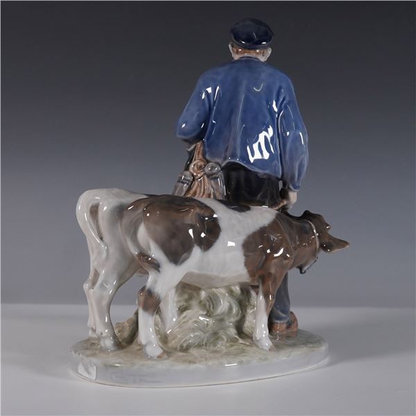 Royal Copenhagen Porcelain Figurine, Boy with Calves