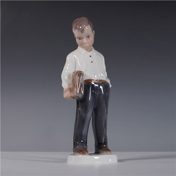 Lyngby Porcelain Figurine, Boy with Briefcase