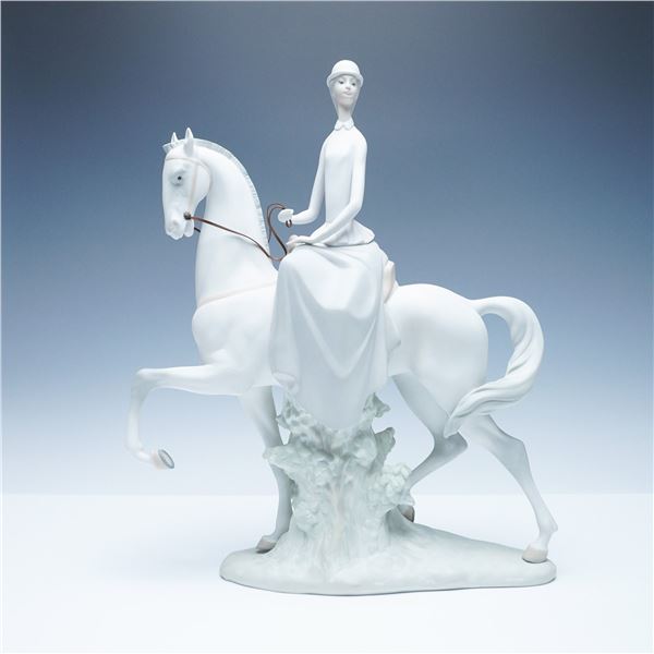 Nao by Lladro Porcelain Figurine, Female Equestrian