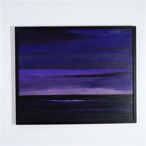 David Neri, Oil on Canvas, Pacific Evening, Signed