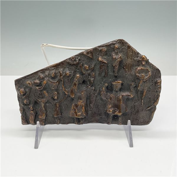 Kenneth Treister Bronze Relief Sculpture, Warsaw Ghetto