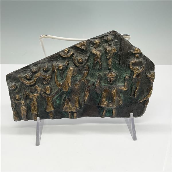 Kenneth Treister Bronze Relief Sculpture, Warsaw Ghetto