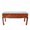 Image 1 : Chinese Marble Style Lacquer Console Table