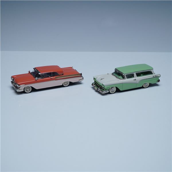 2pc Minimarque 43 Model Car Lot, 1957 Ford & Mercury 1:43 Scale