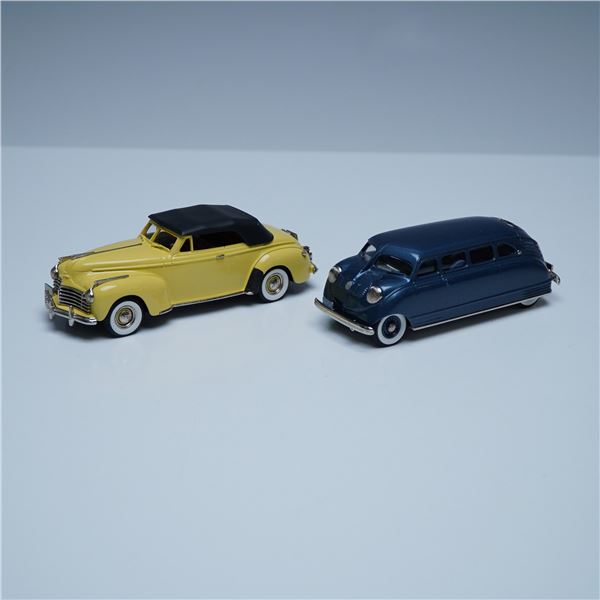 2pc Brooklin Collection Model Car Lot, 1936 Stout Scarab & 1941 Chrysler