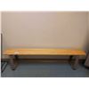 Image 1 : BANC EN BOIS 67-3/4" X 9-1/2" X 18"
