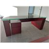 Image 2 : BUREAU EXECUTIF COUL. ACAJOUR 78-3/4" x 39-1/4" x 29-1/2" AVEC CAISSON