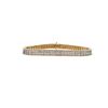 Image 1 : 14KT Yellow Gold 5.07 ctw Double Row Diamond Tennis Bracelet
