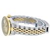 Image 5 : Rolex Ladies Quickset Two Tone Champagne Channel Set Diamond Datejust Wristwatch