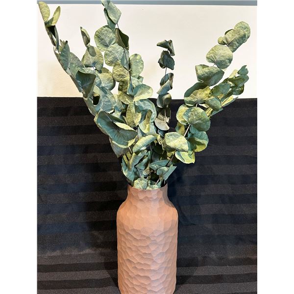 Rustic Eucalyptus Arrangement in Textured 3D Printed Vase