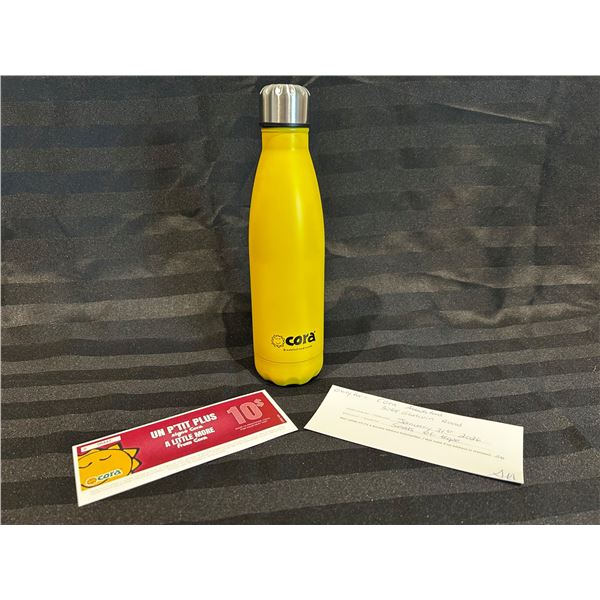 Cora Waterbottle and 2 x $10.00 Gift Certificates