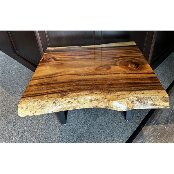 Handcrafted African Hardwood Coffee Table by Larry Barnett