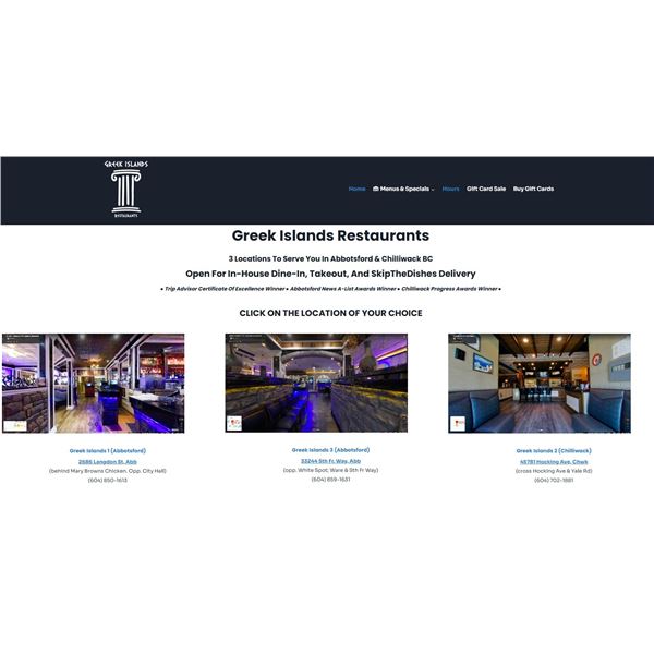 $50.00 Gift Certificate to Greek Islands Restaurants