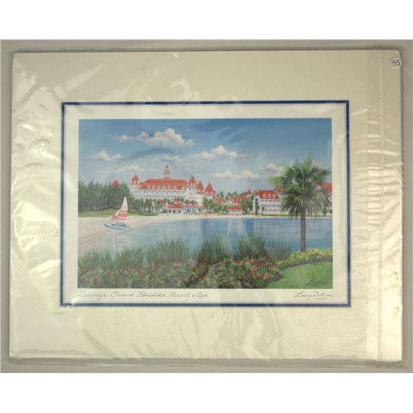 A Grand Floridian Matted Print by Larry Dotson