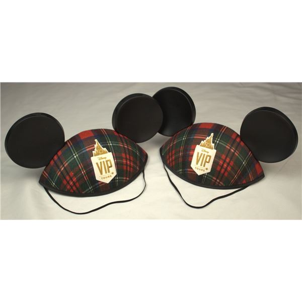 A pair of Walt Disney World 50th Anniversary VIP Tour Mickey Ear Hats