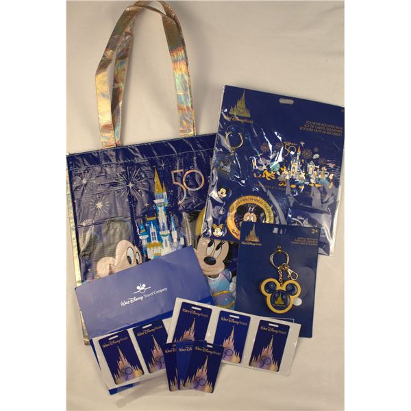 A Walt Disney World 50th Anniversary Souvenir Ensemble.