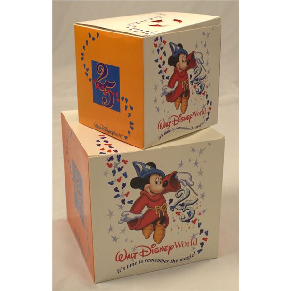 A Pair of Walt Disney World 25th Anniversary Gift Boxes.