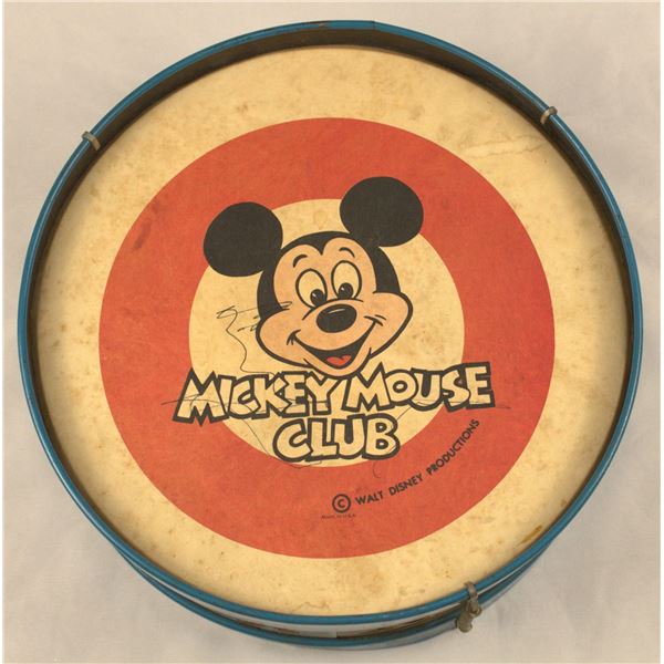 A Vintage Noble and Cooley Mickey Mouse Club Drum.