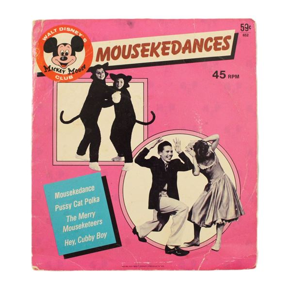 A Mouskedances 45 RPM record.