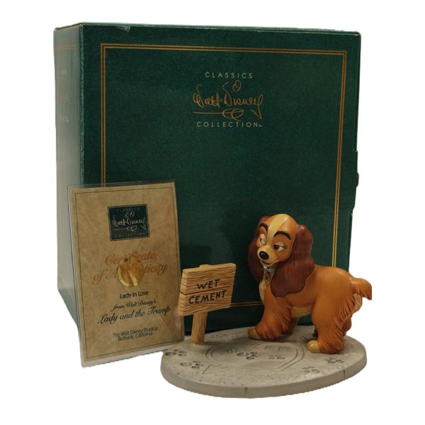 WDCC Lady and the Tramp "Lady in Love" Figurine.