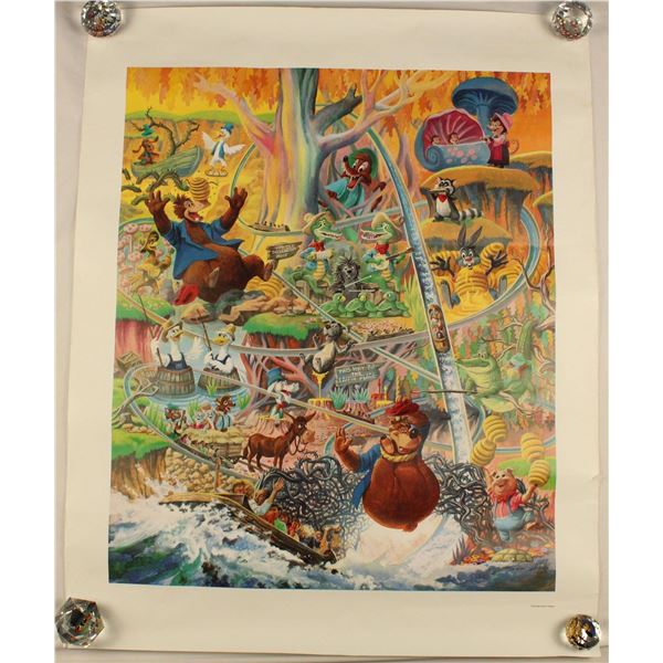 A Splash Mountain Print by Charles Boyer.