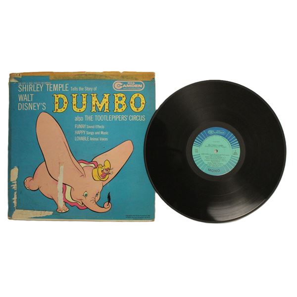 A 1960 RCA Shirley Temple tells the Story of Dumbo Record.