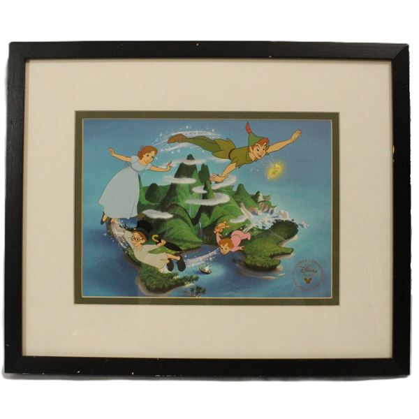 A Framed Peter Pan Lithograph.