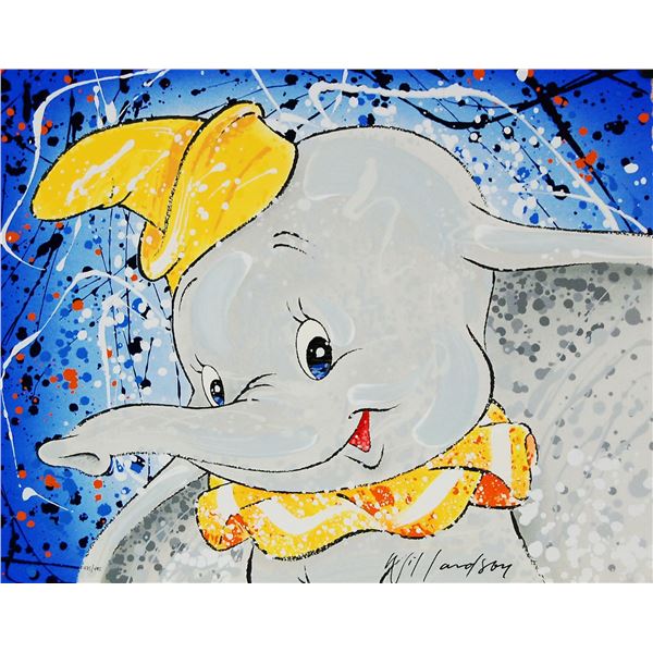 An Original David Willardson Embossed Serigraph of Dumbo.