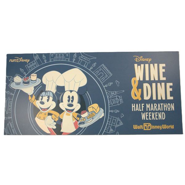 A 2024 runDisney Wine and Dine Event Sign.