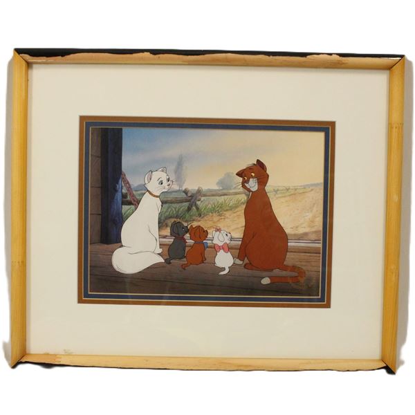 A Framed Aristocats Lithograph.