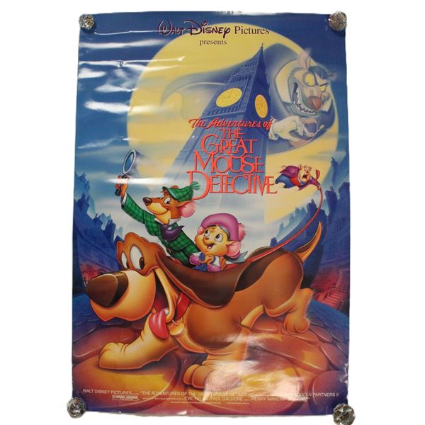 A Full Size "The Adventures of the Great Mouse Detective" Movie Poster