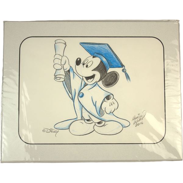 A Monica Willis Graduation Mickey Mouse Color Drawing.