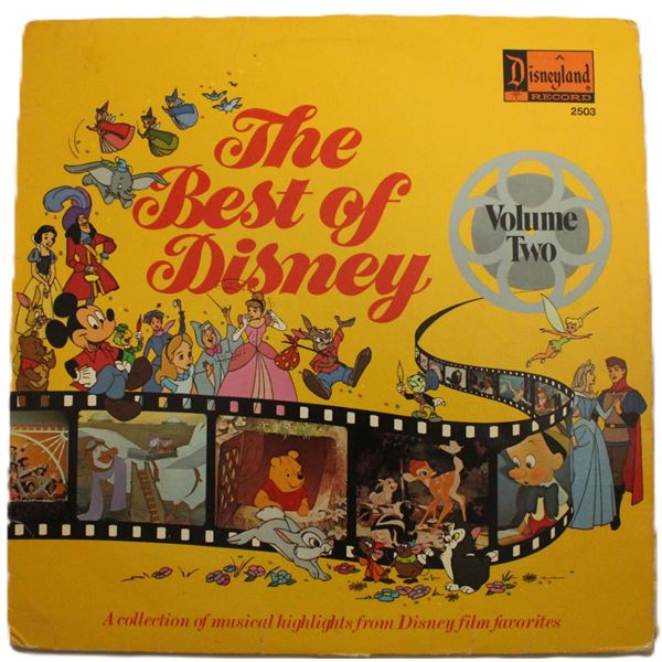 A 1977 The Best of Disney Volume Two Record.