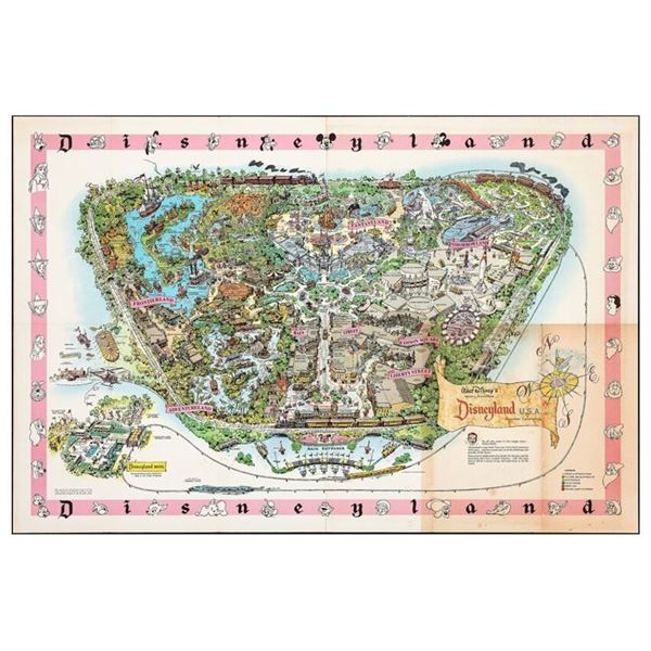 A 1961 Disneyland Park Map.