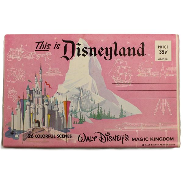 A "This is Disneyland" Postcard Book.