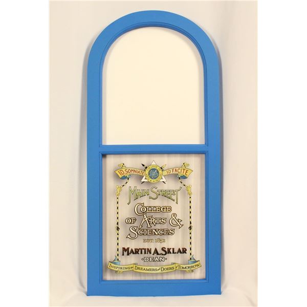 A Replica Marty Sklar Main Street Window.