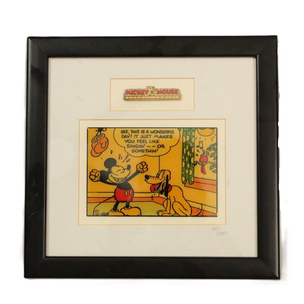 A Mickey Mouse Framed Pin Set.