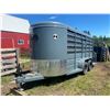 Image 6 : 2012 Parker 16 ft. Bumper pull Stock Trailer tandem axle, Has been sand blasted & repainted, rubber